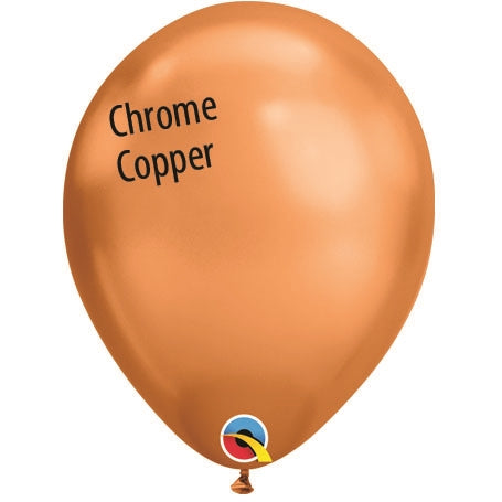 11in CHROME COPPER Qualatex Plain Latex Balloons (100ct)