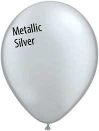 11in SILVER Qualatex Plain (100ct)