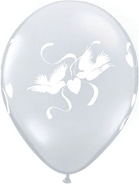 11in LOVE DOVES on Clear (50ct)