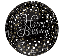 Sparkling BIRTHDAY ORBZ (PKG) Foil Balloon