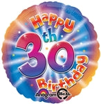 HAPPY 30TH BIRTHDAY - Standard HX - Foil Balloon