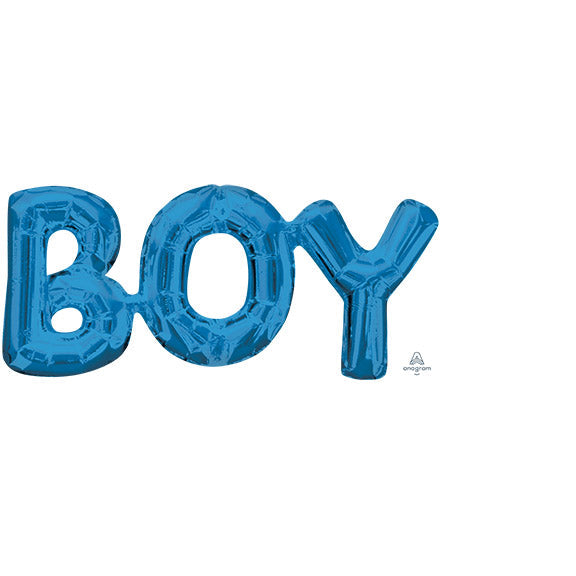 BOY - Phrase BLUE (PKG) 20inx9in - Air-fill Valved