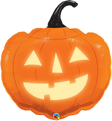 35in Jack Aglow - Pumpkin Shape Foil Balloon (PKG)