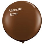 3ft CHOCOLATE BROWN Qualatex Plain (2ct)