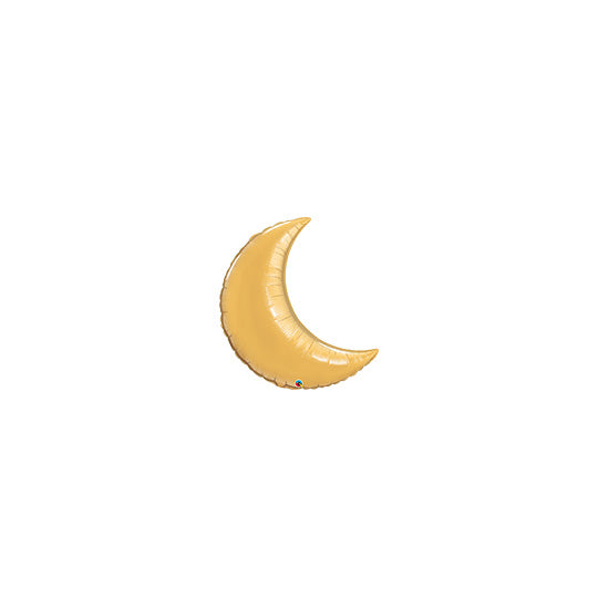 9in GOLD Crescent Moon (10pk) - Air Fill & Heat Seal