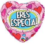 18in ERES ESPECIAL (PK10) - Heart Shaped Foil Balloon