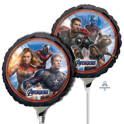 9in AVENGERS ENDGAME - Pack of 25 - Foil Balloon - Air Fill & Heat Seal Only!!!