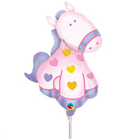 14in Soft Pony - Foil Balloon - Pack of 10 **Air Fill Only**