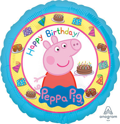 PEPPA PIG Birthday - IRP - Standard HX Foil Balloon - Pack of 5