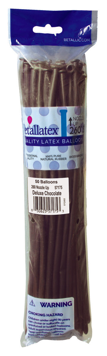 260b DELUXE CHOCOLATE - Nozzle Up Betallatex/Sempertex (50ct)