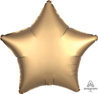 19in GOLD LUXE- Star Shaped - Pack of 10 - Foil Balloon