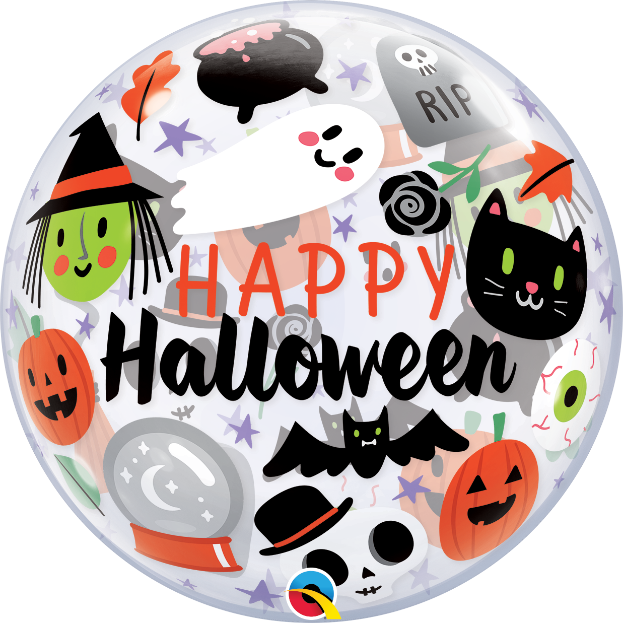 22in Everything Halloween - BUBBLES Balloon (Pkg)