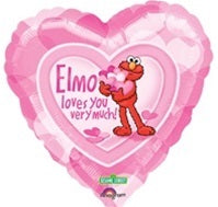 18in Elmo Loves You Very Much (Heart) Foil Balloon