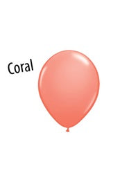 5in CORAL Qualatex Plain (100ct)