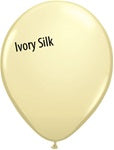 11in IVORY SILK Qualatex Plain (25ct)