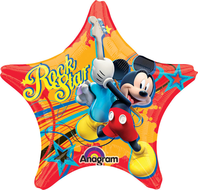 MICKEY ROCKSTAR - Standard HX - Star Shape Foil Balloon