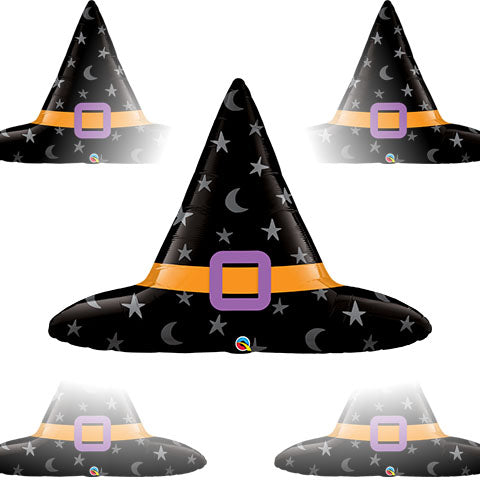 40in WITCH'S HAT - Foil Balloon - Pack of 5