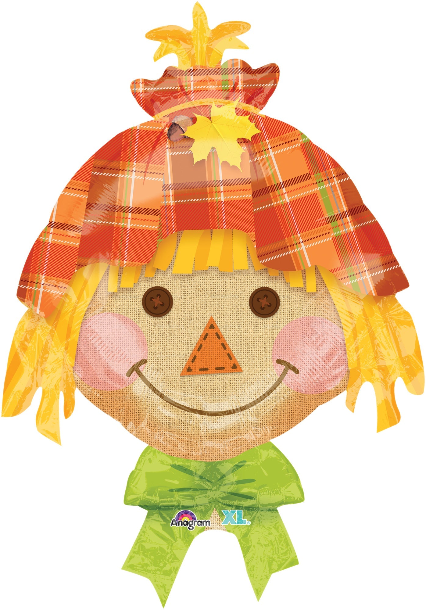 24in Happy SCARECROW Junior Shape Foil Balloon (PKG)