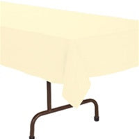 54x108in IVORY Table Cover - Heavy Duty Plastic