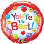 18in You're The Best! - GUMBALLS (PKG) Foil Balloon