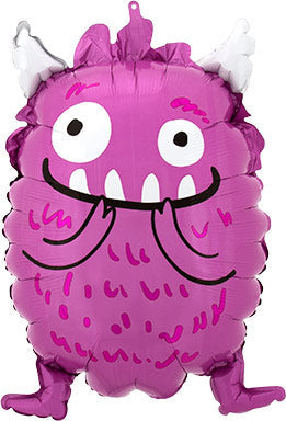 21in Happy Little MONSTER - Junior Shape Foil Balloon (PKG)