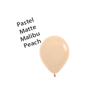 5in Pastel Matte MALIBU PEACH Betallatex/Sempertex Balloons - Bag of 100