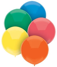 17in Standard Assorted Latex Round (Bag of 72)