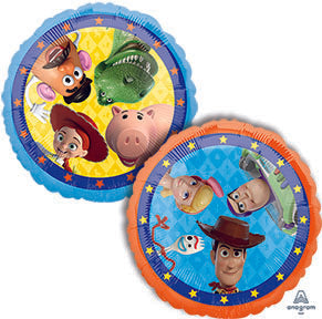 TOY STORY 4 -  Standard HX - Round Foil Balloon - Pack of 10