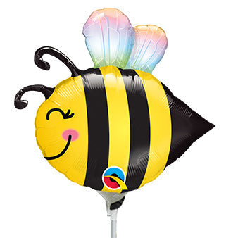 14in Mini Sweet BEE - Pack of 10 - Foil Mini Shape Balloon - Air Fill ONLY