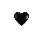 6in Onyx BLACK Heart (100ct)