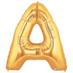 Letter A Megaloon GOLD 34in