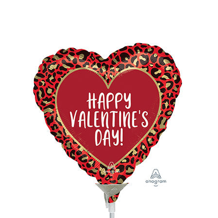 9in HVD ANIMAL Print - Foil Balloon (PK25) - Air Fill & Heat Seal ONLY