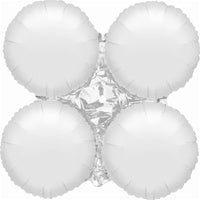 29in WHITE - MagicArch LARGE - Foil Balloon - Pack of 5