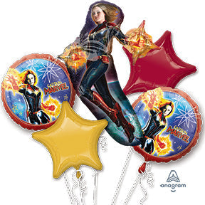 CAPTAIN MARVEL - Bouquet - Comes with 5 Balloons