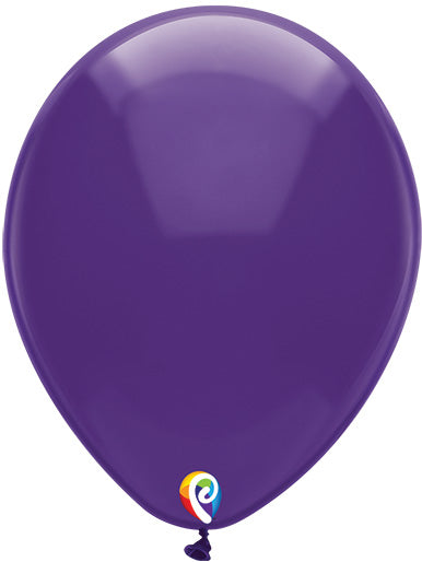 12in CRYSTAL PURPLE Funsational Latex Balloons 50ct