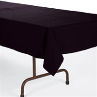 54x108in BLACK Table Cover - Heavy Duty Plastic