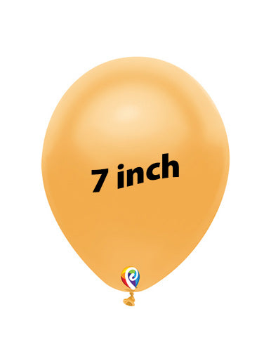 7in METALLIC GOLD Funsational Latex Balloons (50ct)