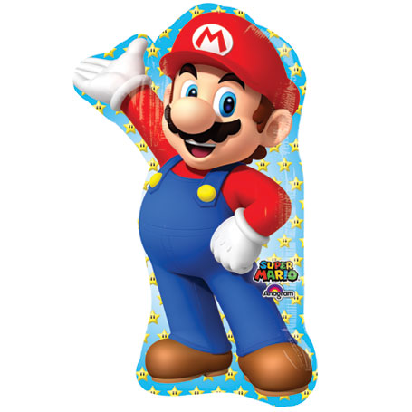 33in MARIO Bros. SuperShape Foil Balloon (PKG)