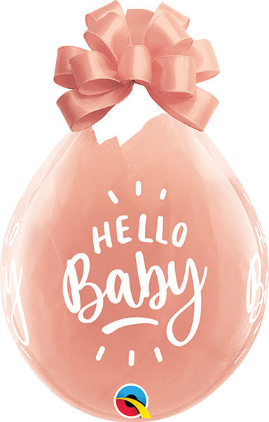 18in Hello Baby Clear Stuffing Balloon (25ct)