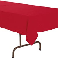 54x108in RED Table Cover - Heavy Duty Plastic