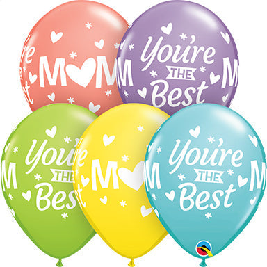 11in MOM You're The Best on SORBET Assortment (50ct)