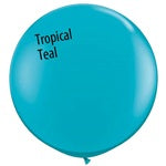 3ft TROPICAL TEAL Round Latex (2ct)