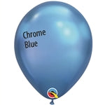 11in CHROME BLUE Qualatex Plain (100ct)