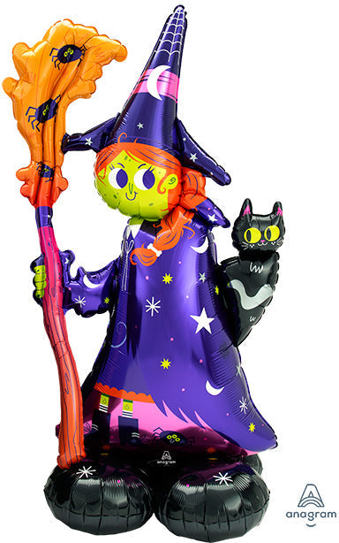 55in AirLoonz Scary Witch Foil Multi-Balloon (PKG)