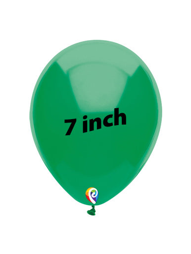 7in GREEN Funsational Latex Balloons (50ct)