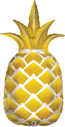 44in Golden PINEAPPLE Foil Balloon (PKG)