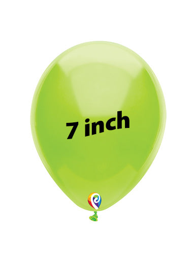 7in LIME GREEN Funsational Latex Balloons (50ct)