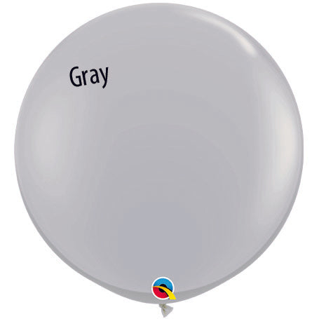 3ft GRAY Qualatex Plain (2ct)