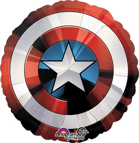 28in AVENGERS Captain America Shield - SuperShape Foil Balloon (PKG)