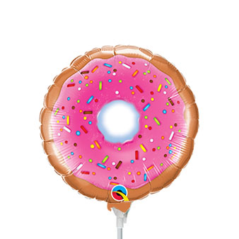 9in Donut - Foil Balloon - Pack of 25- Air Fill & Heat Seal Only